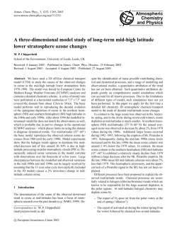 A three-dimensional model study of long-term mid