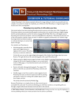 Adobe Photoshop&reg; is the industry standard software for image