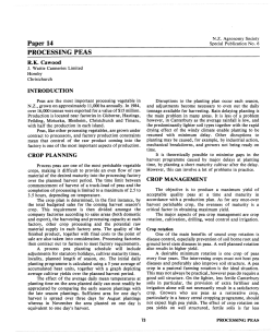 Paper 14 PROCESSING PEAS - Agronomy Society of New Zealand