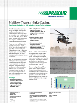 Titanium Nitride Coatings for Sand Erosion