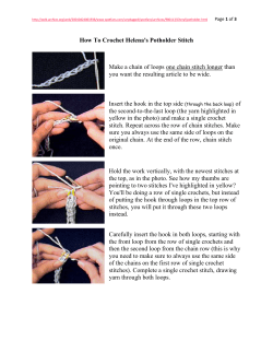 How To Crochet Helena`s Potholder Stitch