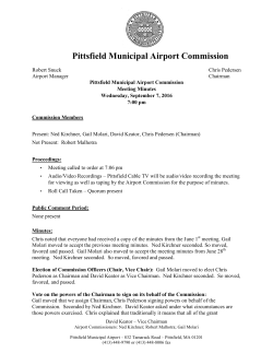 Pittsfield Municipal Airport Commission