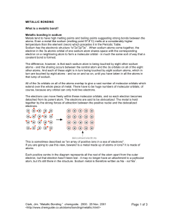 Metallic Bonding