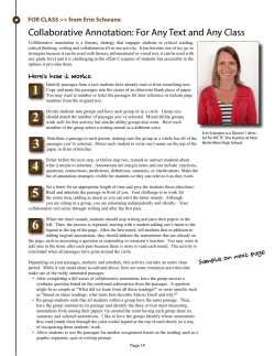 Collaborative Annotation: For Any Text and Any Class