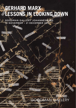 gerhard marx lessons in looking down