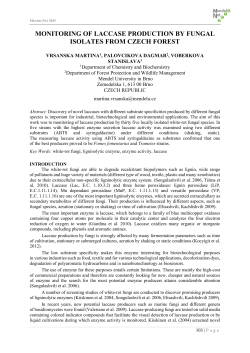 monitoring of laccase production by fungal isolates