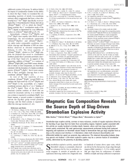 Magmatic Gas Composition Reveals the Source Depth of Slug