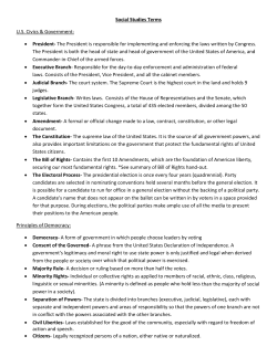 Social Studies Term Glossary