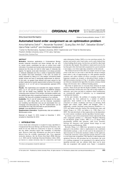 Automated bond order assignment as an
