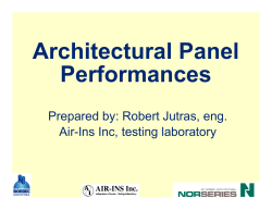 Architectural Panel Performances