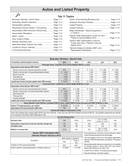 Autos and Listed Property