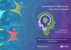Innovating the Public Sector: from Ideas to Impact