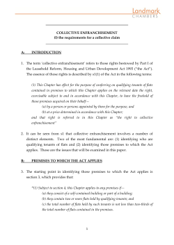 (I) the requirements for a collective claim