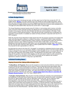 Education Update April 10, 2017 - Pennsylvania Association of