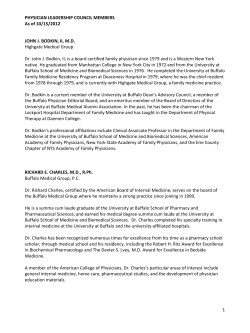 PHYSICIAN LEADERSHIP COUNCIL MEMBERS