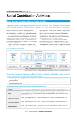 Sustainability Data Book 2016 | Social Contribution
