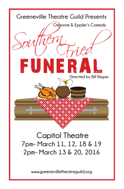 FUNERAL - Greeneville Theatre Guild