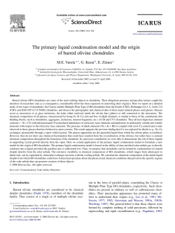 The primary liquid condensation model and the origin of barred