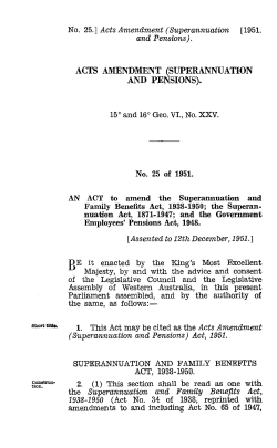 15&deg; and 16&deg; Geo. VI., No. XXV. BE it enacted by the King`s