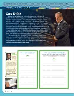 Keep Trying - The Church of Jesus Christ of Latter