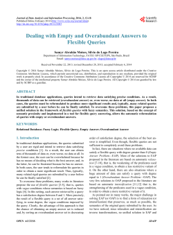 Dealing with Empty and Overabundant Answers to Flexible Queries