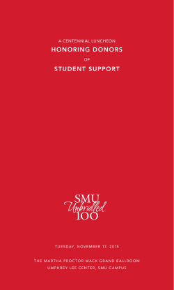honoring donors student support