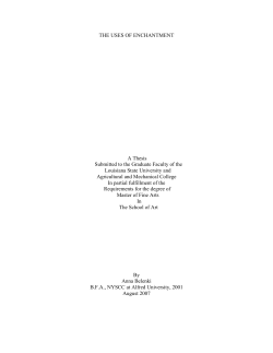 THE USES OF ENCHANTMENT - Louisiana State University