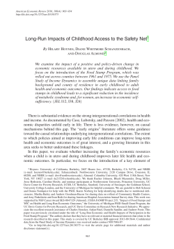 Published Paper - Goldman School of Public Policy