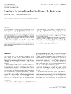Mapping of the post-collisional cooling history of the Eastern Alps