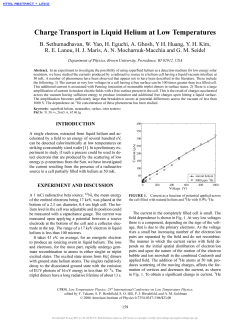 Charge Transport in Liquid Helium at Low