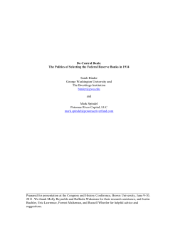 De-Central Bank: The Politics of Selecting the