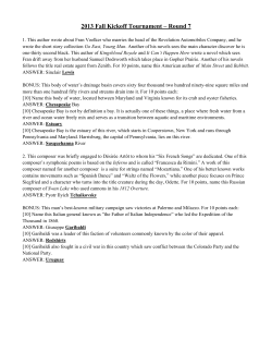 Round 7 - Quizbowl Packet Archive