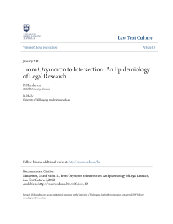 From Oxymoron to Intersection: An Epidemiology