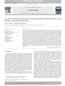 The legacy of Pleistocene glaciation and the organization of lowland