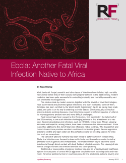 Ebola: Another Fatal Viral Infection Native to Africa