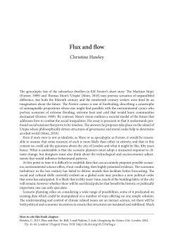 Flux and flow - Ubiquity Press