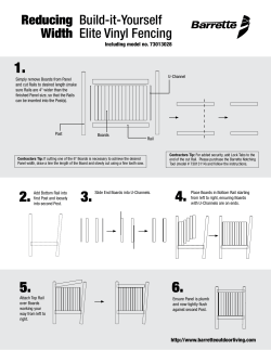 Build-it-Yourself Elite Vinyl Fencing Reducing Width