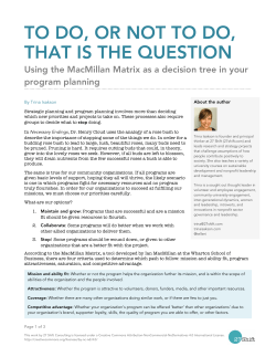 27 Shift MacMillan Matrix as Decision Tree