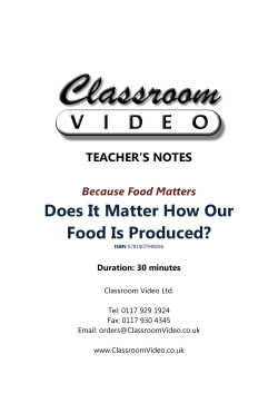 Does It Matter How Our Food Is Produced?