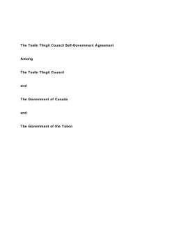 Teslin Tlingit Council Self-Government Agreement