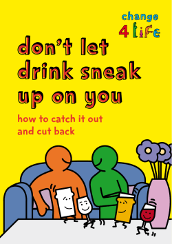 Change4Life - don`t let drink sneak up on you