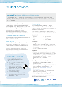 Student activities - Water Corporation