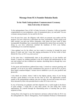 The 9th Commencement Ceremony (May 24, 2013)