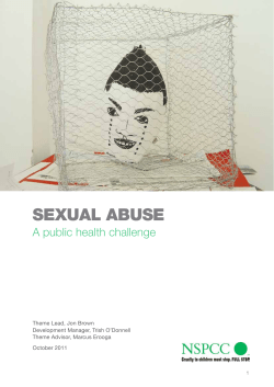 Sexual abuse: a public health challenge