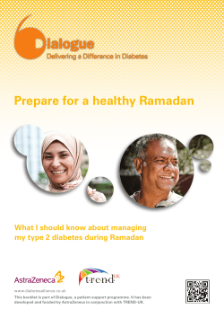 Ramadan and type 2 diabetes - Mount Pleasant Medical Centre