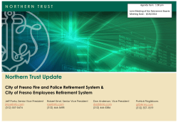 Northern Trust presentation and review of Securities Lending and