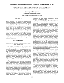 orderness: a new definition of alignment