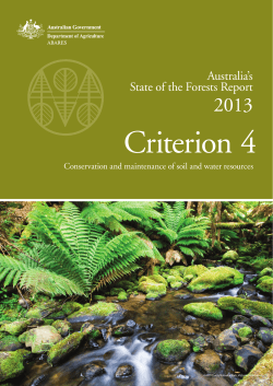 Australia`s State of the Forests Report