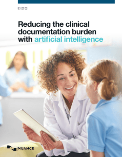eBook Reduce Clinical Documentation Burden with Artificial