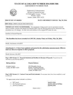 RFP 2016-0200-3406 Amendment 4